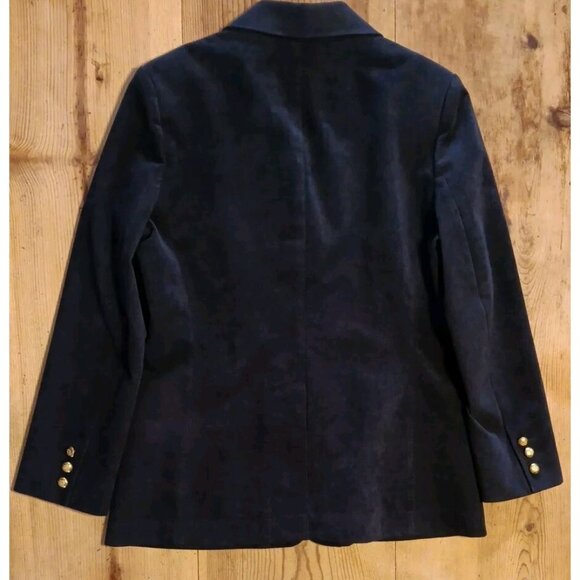 Vtg Vera Maxwell Original Womens S Skinner Ultra Suede Blazer Black Academia - Picture 3 of 6